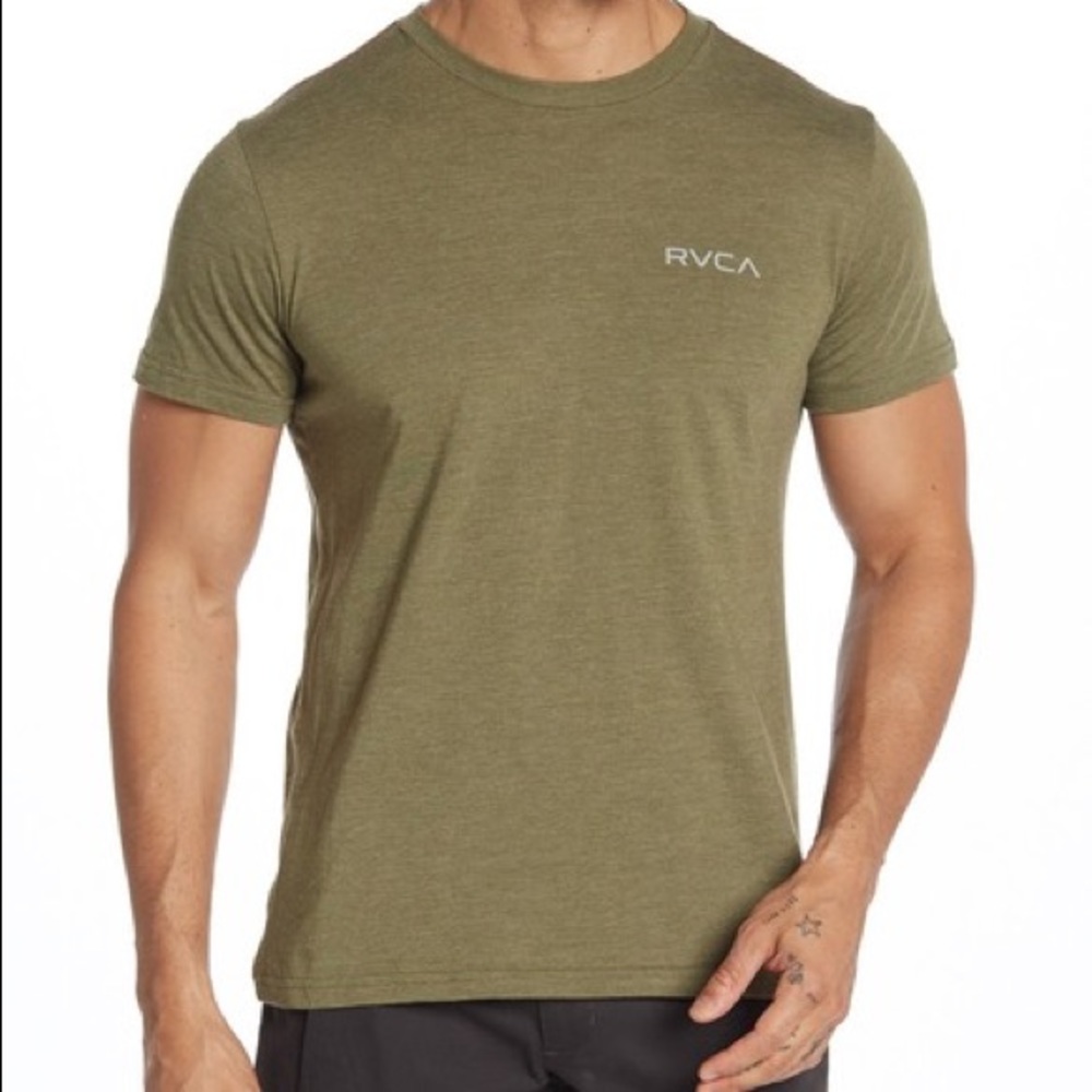 RVCA Small Logo Crew Neck Tee